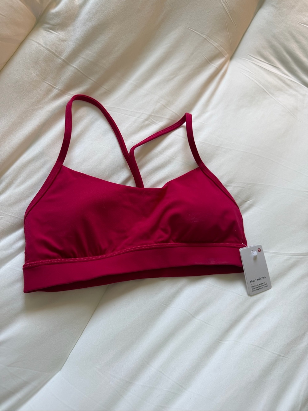 lululemon athletica Strappy Sports Bra in Raspberry